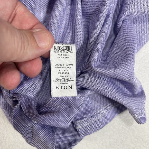 ETON Contemporary Mens Size XXL Purple Long‎ Sleeve Button Up Shirt - Picture 6 of 6